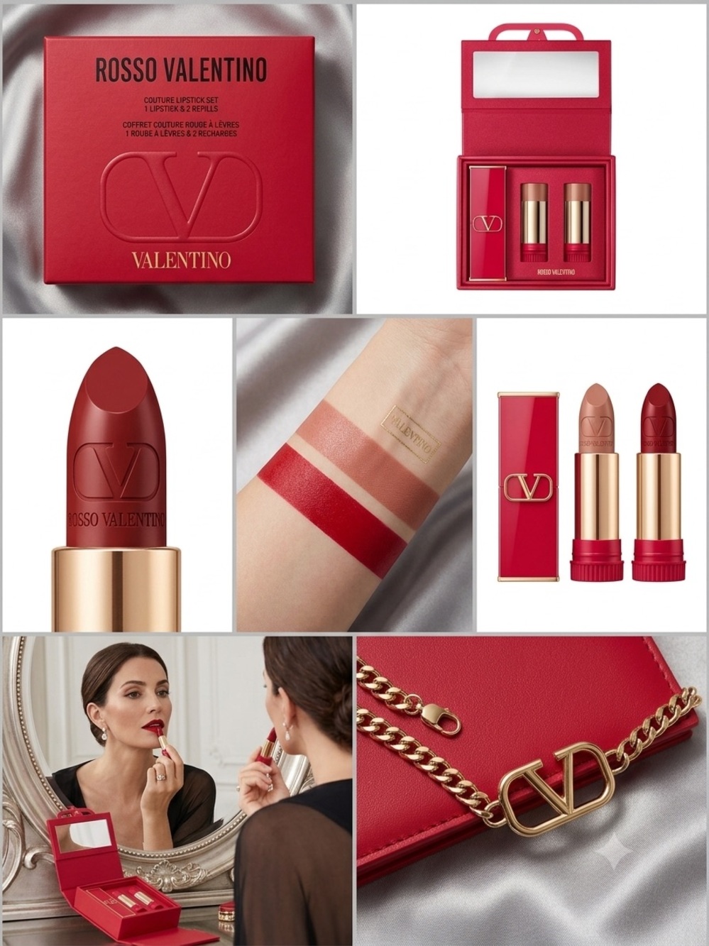 Valentino Rosso Valentino Couture Lipstick Duo — True Red & Nude